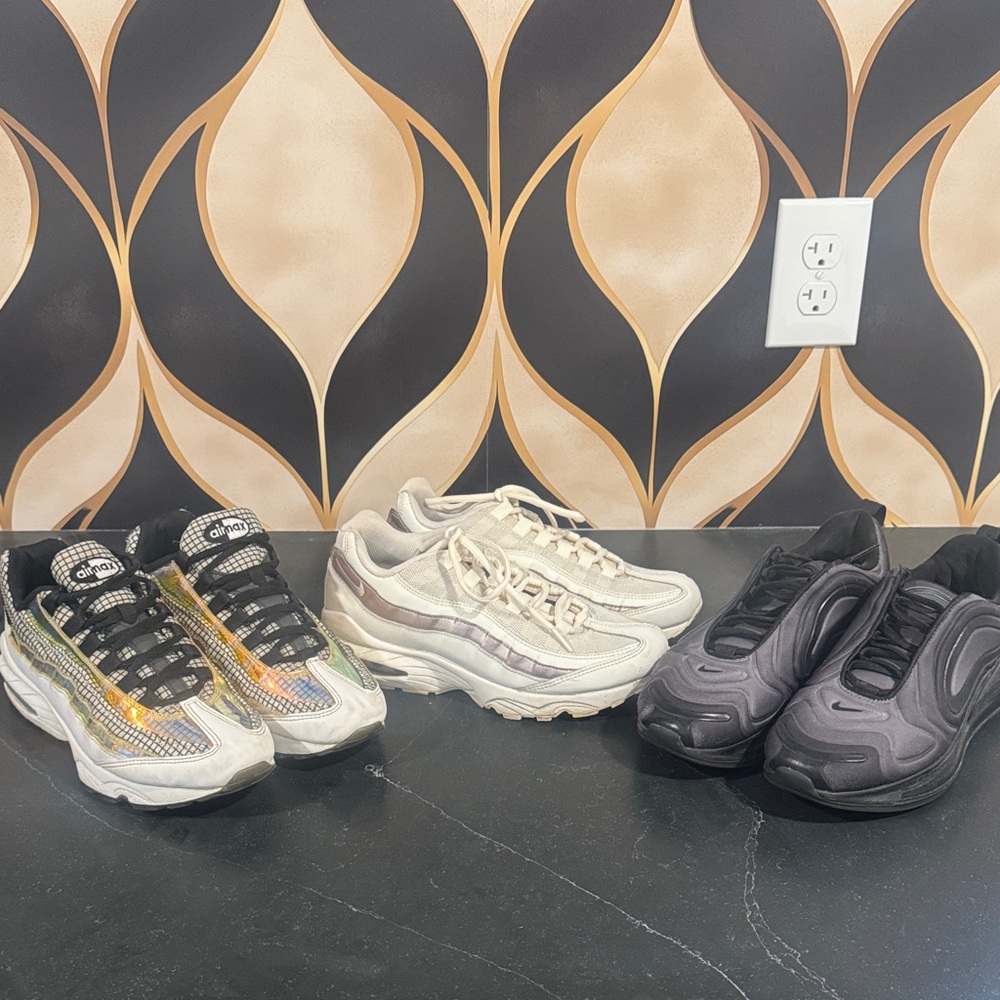 3 Pairs of AirMax Sneakers- 7Y